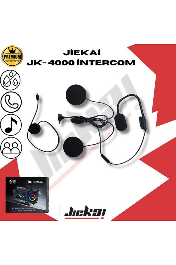 JİEKAİ JK-4000 İNTERCOM KULAKLIĞI MİKROFON ( İNTERCOM DEĞİLDİR )  YEDEKPARÇA - 1