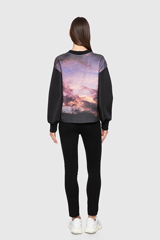 Baskı Desenli İşlemeli Üst - 3