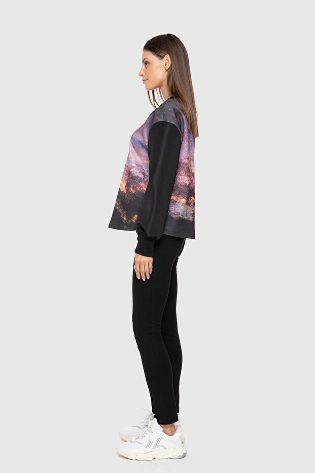 Baskı Desenli İşlemeli Üst - 2