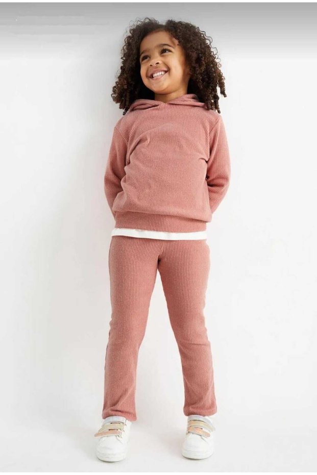 COPY - Nilche Hooded Ribbed Spanish Leg Girl's 2-Piece Set
