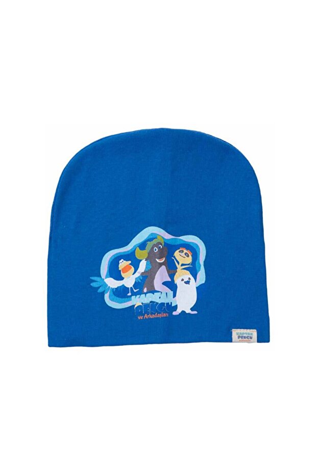 Children's Combed Cotton Beret Captain Pengu and Friends 01