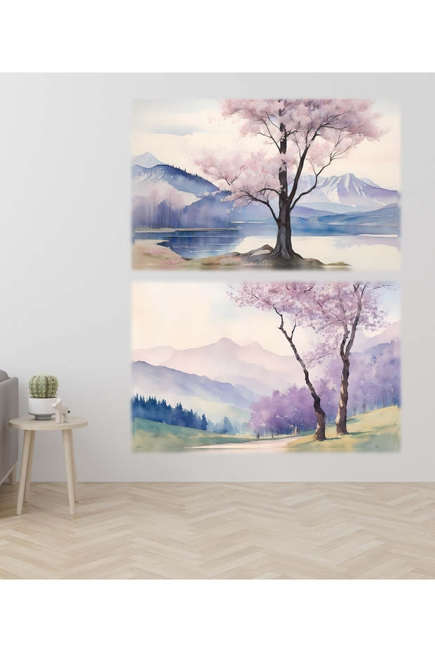 Sakura 2 li kanvas tablo