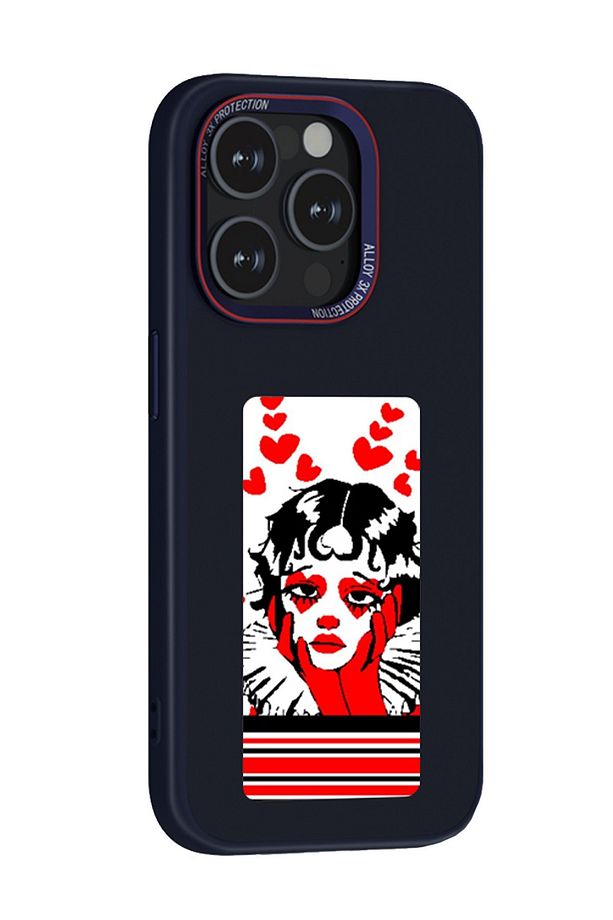 İphone 15 Pro Max Kılıf Akıllı NFC Ekran Özellikli Kişileştirilebilir Yansıtılabilir Smart Cover - 1