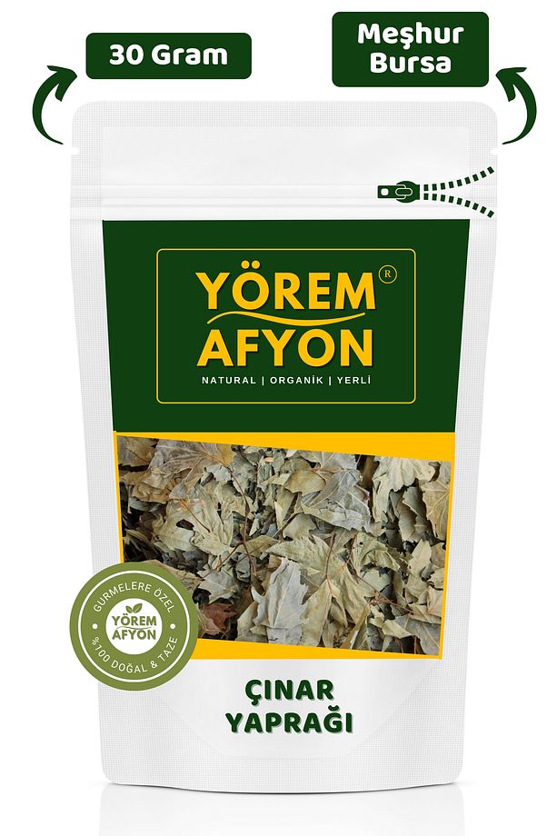 Bursa Yöresinden Aşk Ve Sonsuzluğun Simgesi Ayıklanmış Çınar Yaprağı {platanus Orientalis} | 30gr. - 1