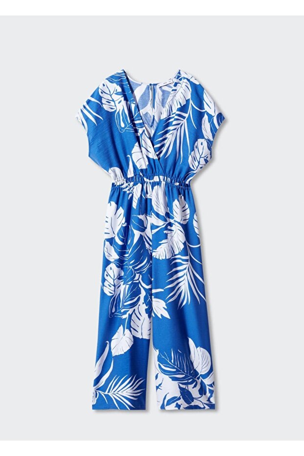 Tropikal Baskılı Tulum - 3