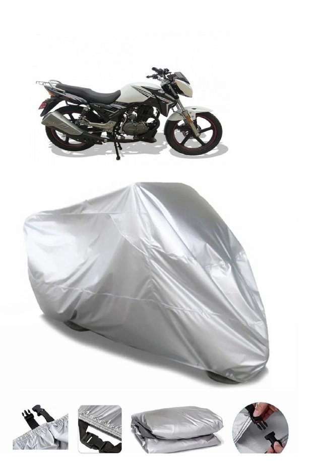 Arora AR 185-16 Compatible Storm Gray Motorcycle Tarpaulin Premium Quality