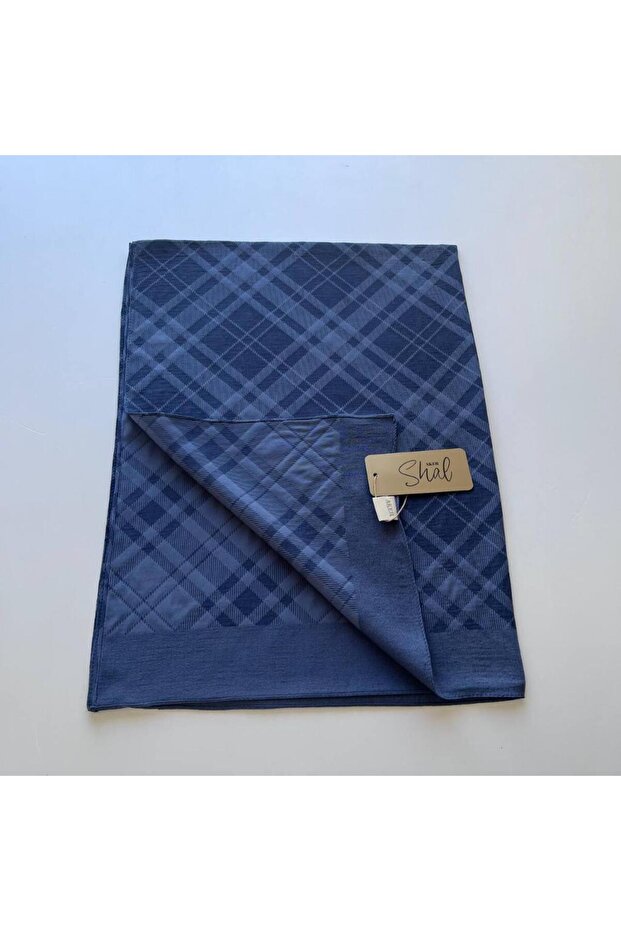 Indigo Ekose Şal - 3