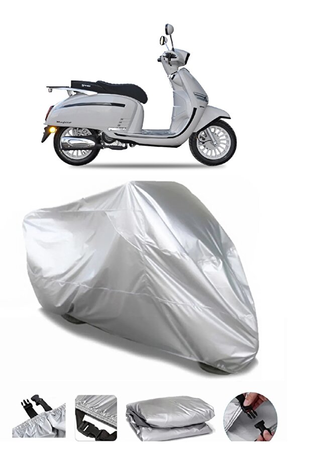 Yuki Mojito 125 Compatible GRAY WATERPROOF MOTORCYCLE BRAND PREMIUM