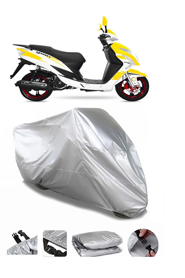 Yuki YB 100 Jumbo Compatible GRAY WATERPROOF MOTORCYCLE BRAND PREMIUM