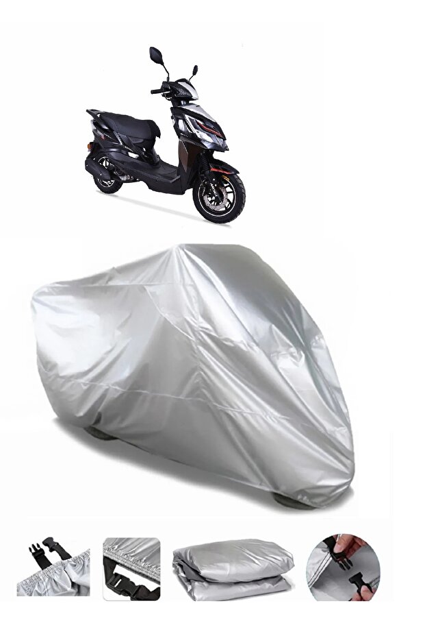 ماركة دراجة نارية رمادية مقاومة للماء متوافقة مع Arora Verano AR 125-25 PREMIUM