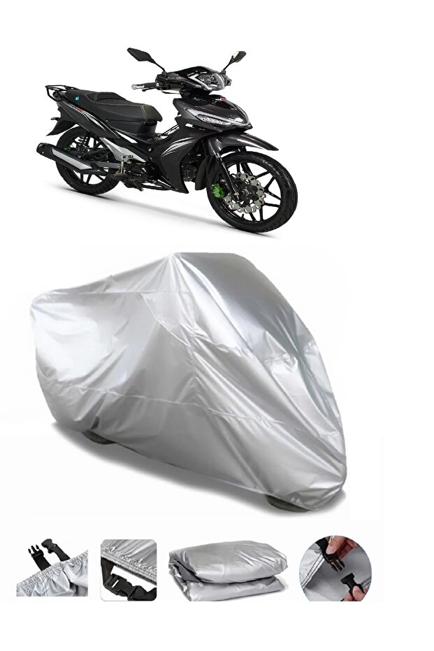 Rks Easy Pro 50 Compatible GRAY WATERPROOF MOTORCYCLE BRAND PREMIUM