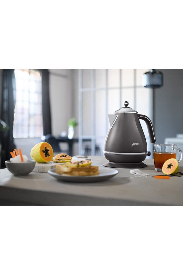 Delonghi De'longhi Icona Vintage KBOT2001.GY Su Isıtıcısı - 1,7 L, Su Seviyesi Göstergeli ve 360° Ta - 5