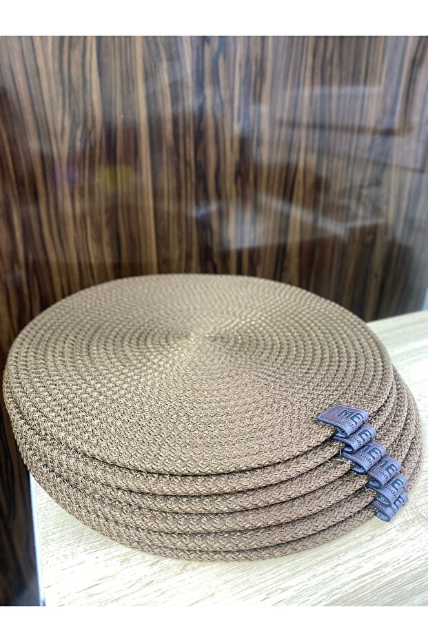 6 Pieces Wicker Jute Charger / American Service Runner Charger Dowry Set Mesh Under Plate