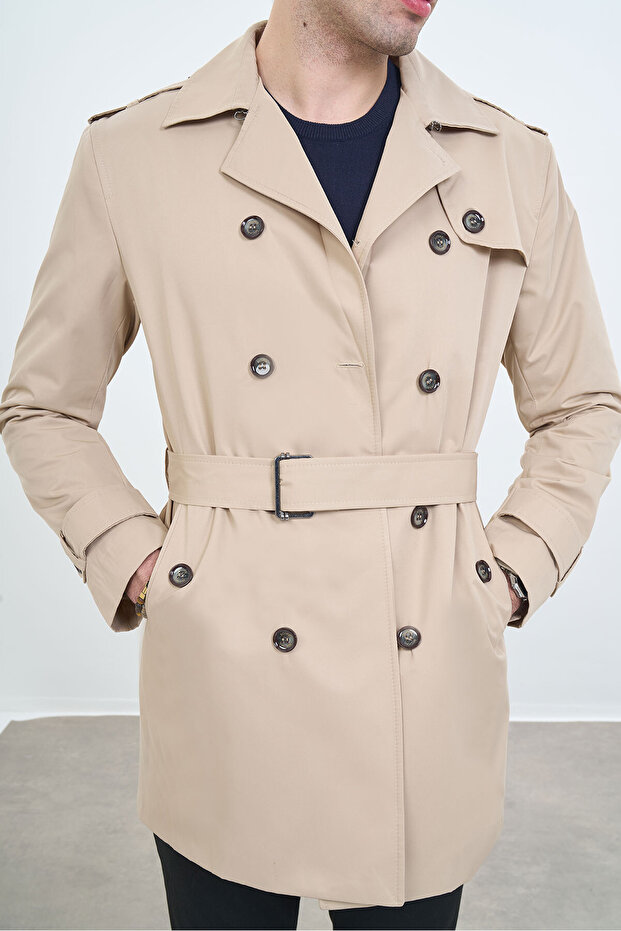 SLİMFİT TRENÇKOT - 4