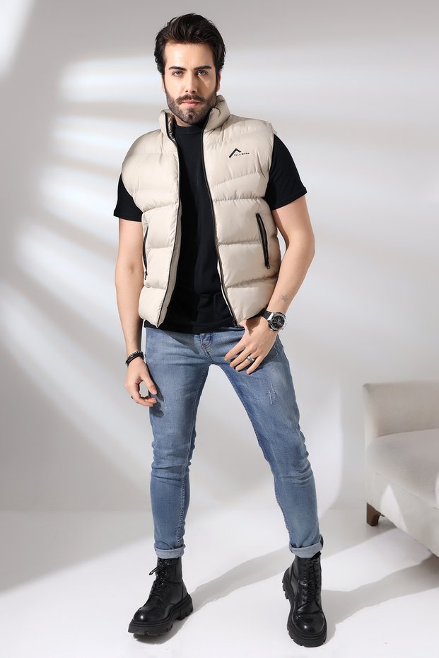 TALS FASHION CREAM COLOR MEN'S SPORTS VEST