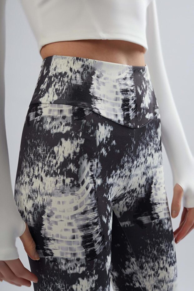 طماق منقوشة أنثراسايت - 3