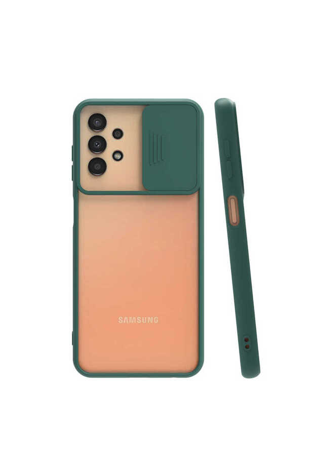 Samsung Galaxy A33 5g - Case Slide Sliding Back Frosted Cover the Lens