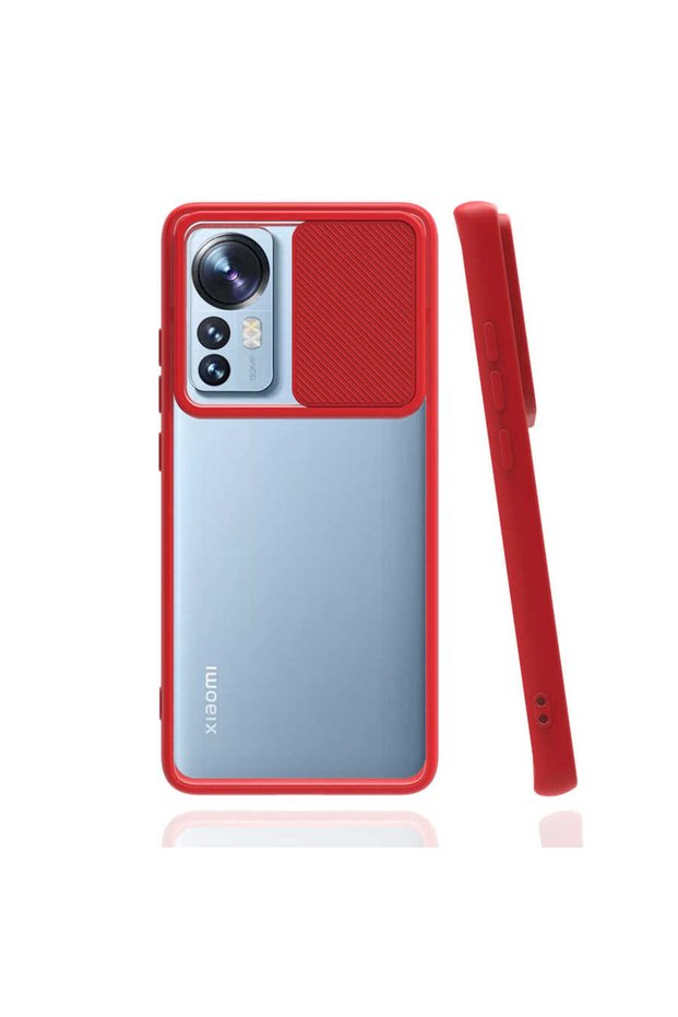 Xiaomi Mi 12 - Case Slide Sliding Back Frosted Cover the Lens