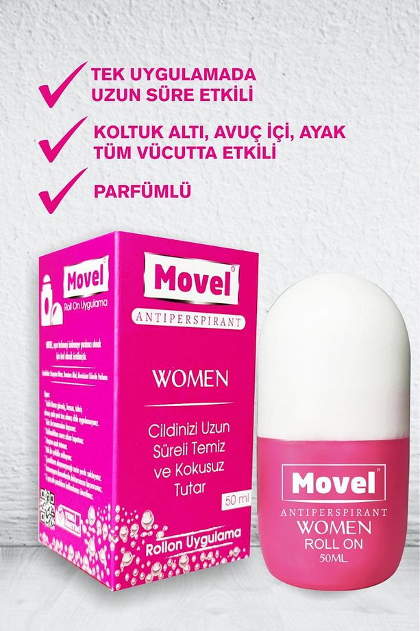 4 ADET Roll On El Ayak Koltukaltı Ter Ve Ter Kokusu Önleyici Women 50ml - 4