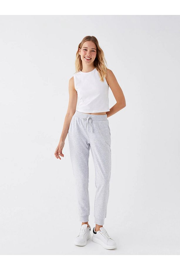 LCW Vision Kadın Beli Lastikli Düz Jogger Eşofman Altı - 3