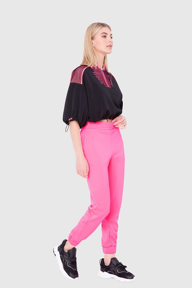 Manı Manı Baskılı Crop Sweatshirt - 2