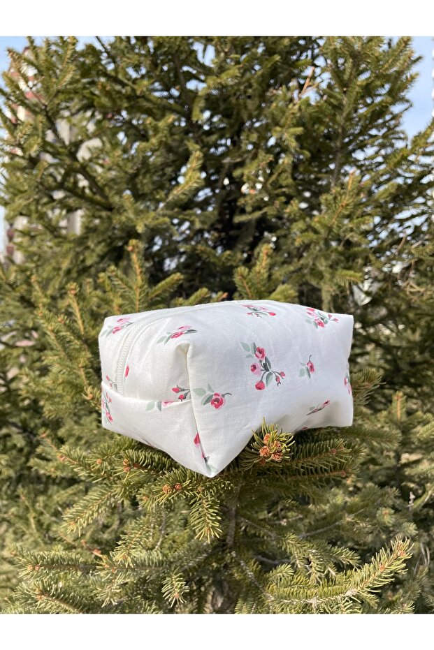 حقيبة مكياج زهرية - 5