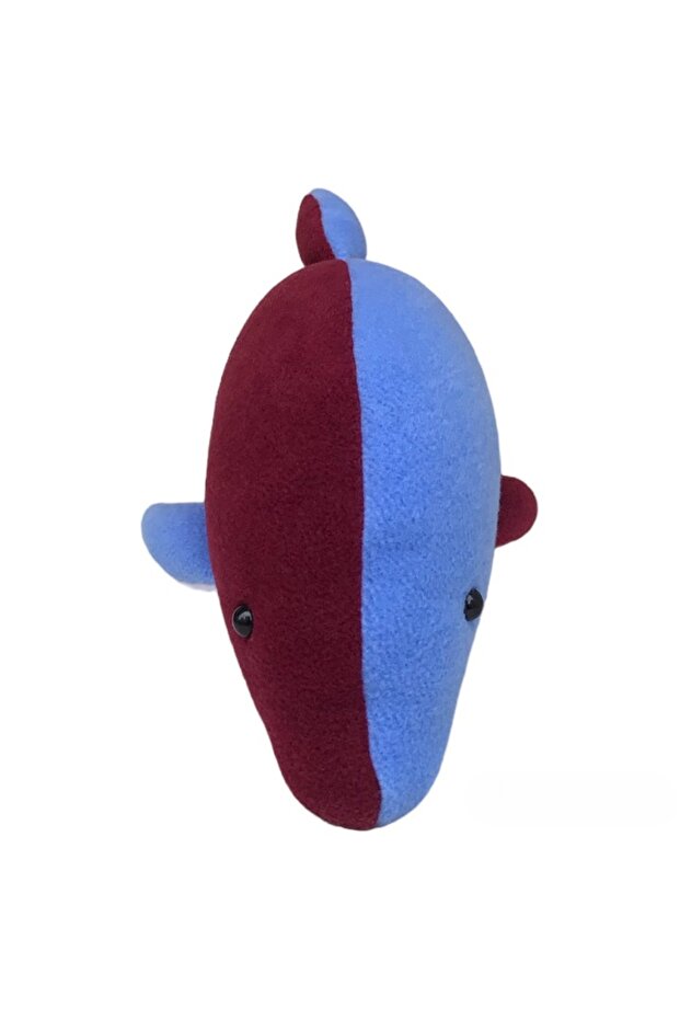 Burgundy-Blue Fanatik 37 cm Dolphin Toy Fish Sleeping Companion Cute Dolphin Plush Toy