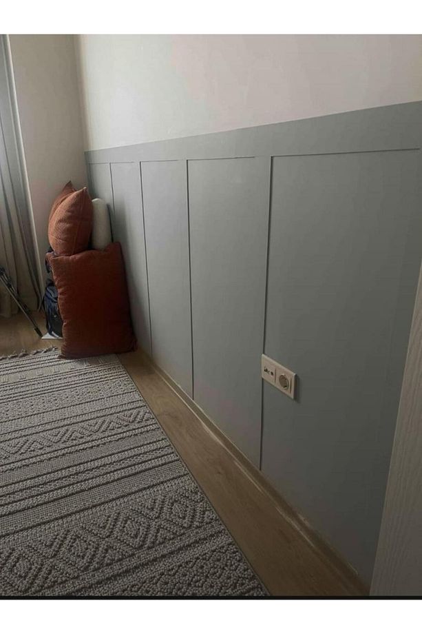 Iskandinav Duvar Çıtası 1 Paket (5 ADET) 8×100 Cm Mdf Duvar Çıtası - 6
