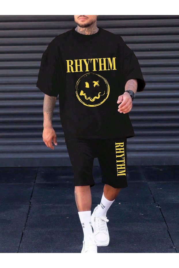 Unisex Rhythm Printed Top and Bottom Set