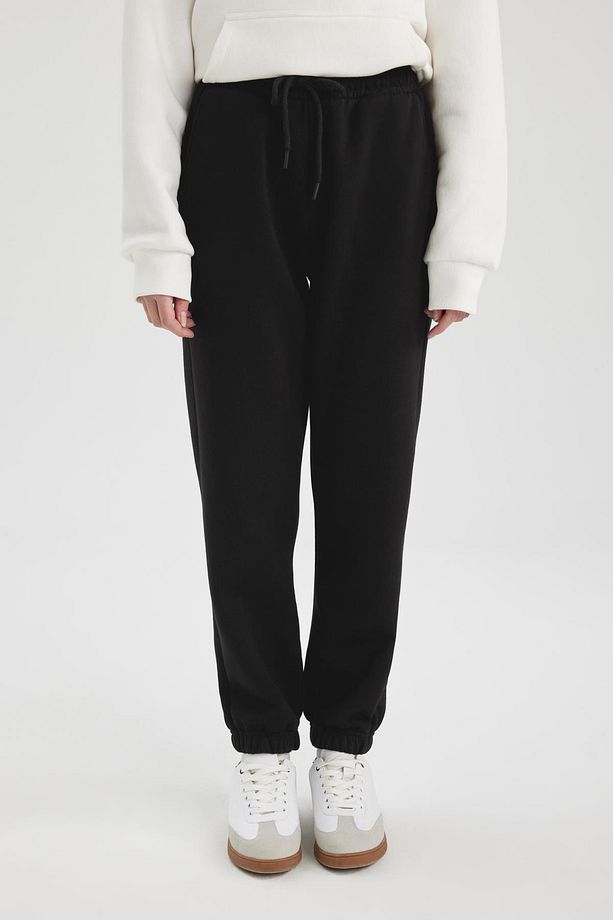 Standart Fit Bel Paça Lastikli Basic Düz Kalın Kumaş Uzun Boy Jogger Eşofman Altı S7370az24sp - 3
