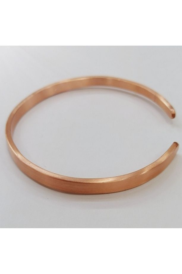 Ince Düz Model Bakır Bileklik - 4