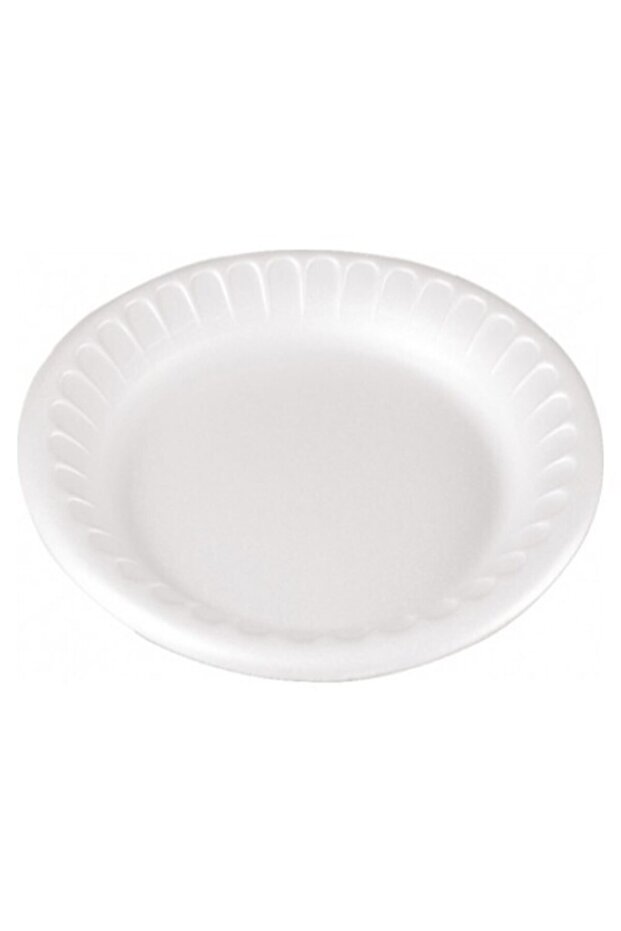 Round Foam Plate Large Size 100 Pieces