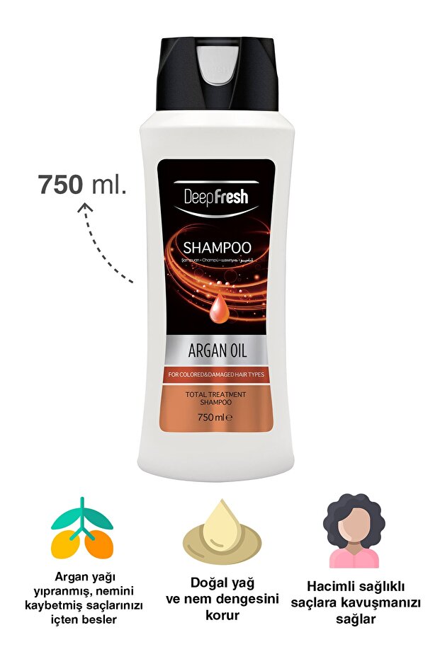 Şampuan Argan Yağlı Boyalı Saçlar 750 ml - 2
