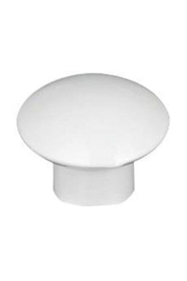 (10 Pcs) Glossy White Mushroom Button Kids Room Cloakroom Wardrobe Drawer Door Handle (with Screw)