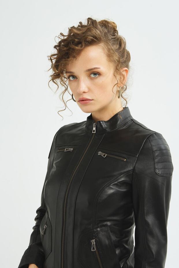 Kadın Siyah Ceket - 5