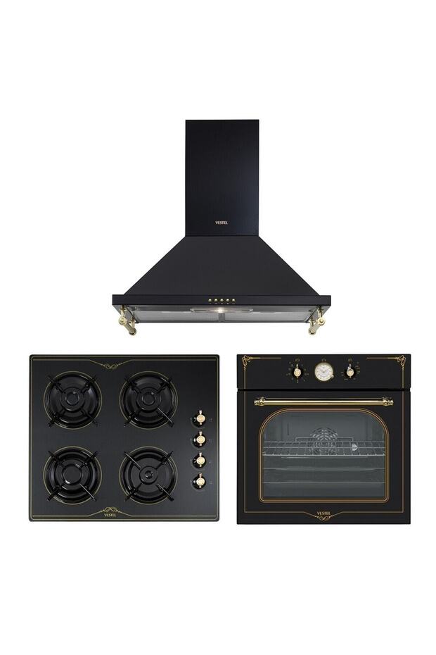 Siyah Rustik Set (6104 YRS/6002 RS/7688 RS)