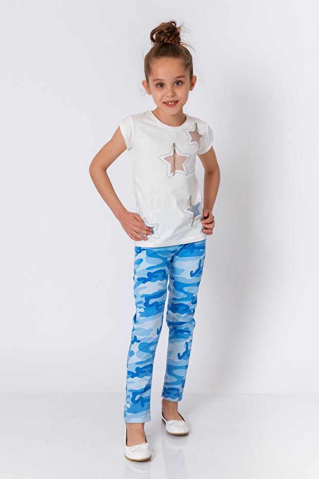 Devojčice plave pantalone - 1