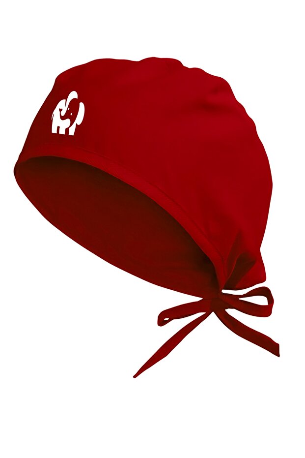 Unisex Red Att Themed Hospital Cap| Surgical Bonnet