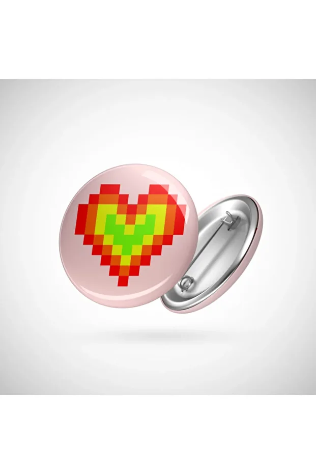 8bit Lover's Heart Rozet - 1