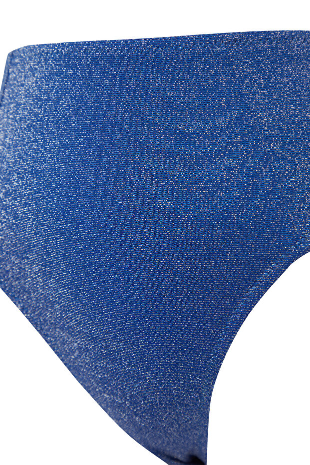 Saks Aksesuarlı Bralette Kaplı Regular Yüksek Bel Bikini Takımı TBESS24BT00073 - 7