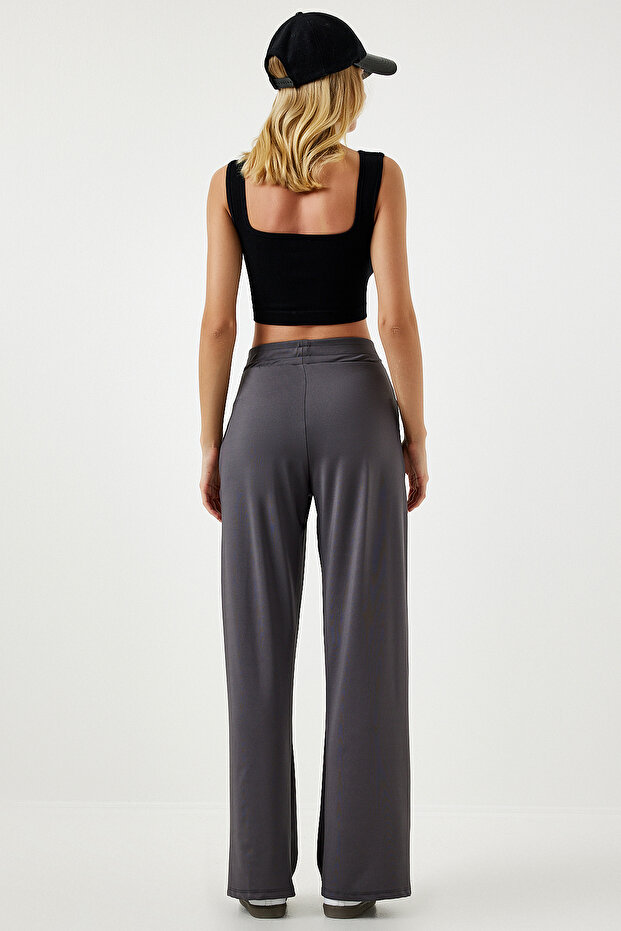 İp Askılı Midi Triko Elbise - 7