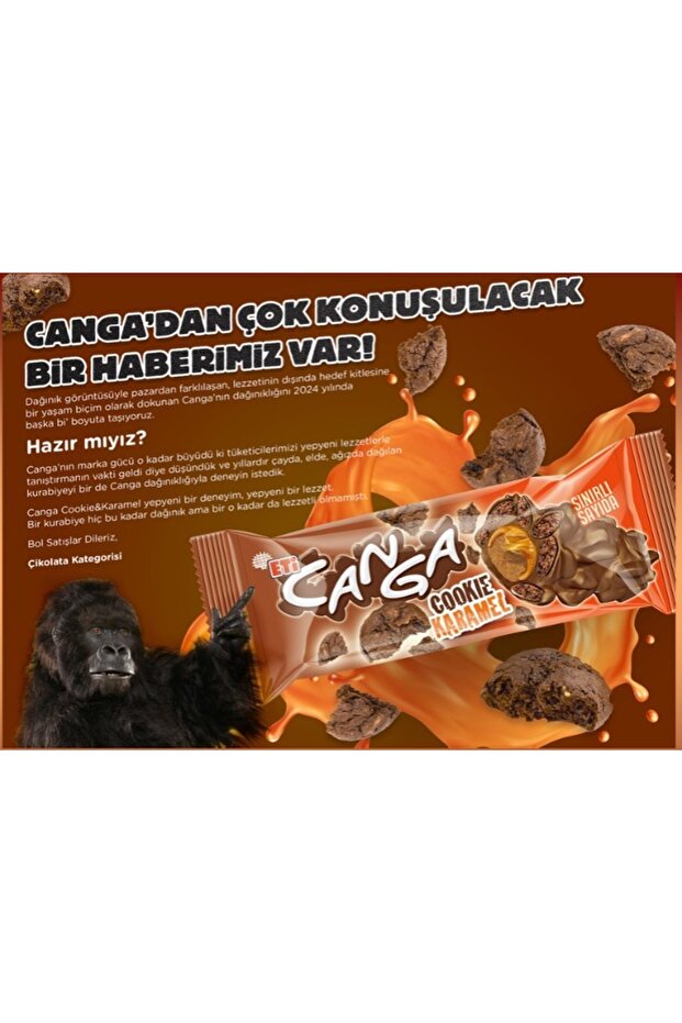 New Canga Cokie Caramel - 24 Pieces
