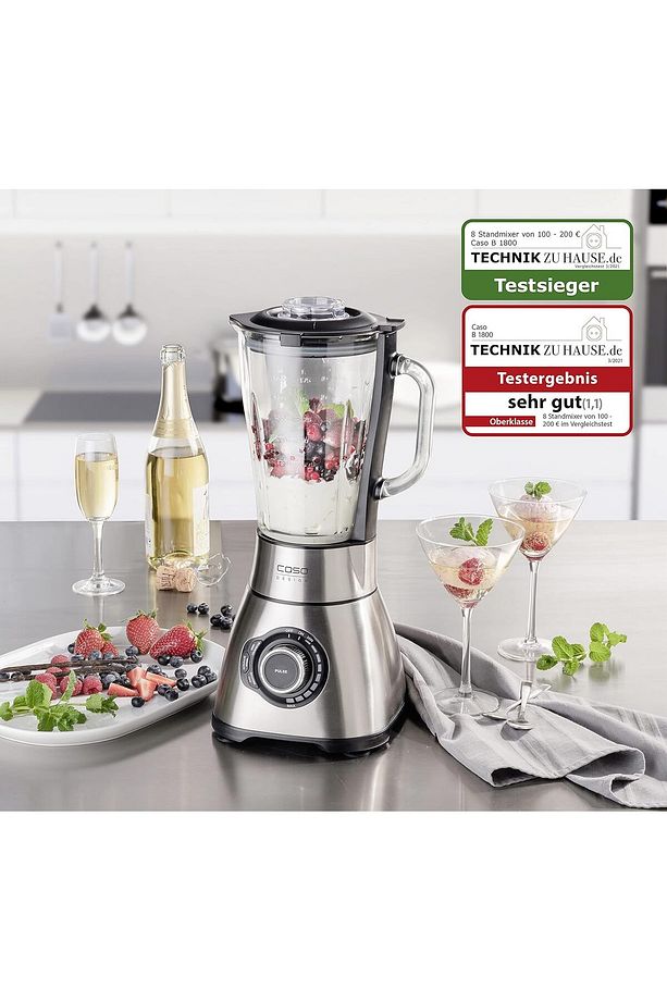 B 1800 PowerBlender Seti: 28.000 Devir/dakika, 1,75 L Cam Kap, İçecek Şişesi ve Doğrayıcı Dahil - 2
