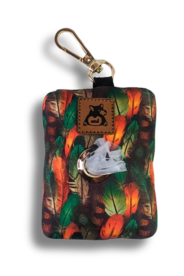 Peacock Dog Poop Waste Bag Roll Set