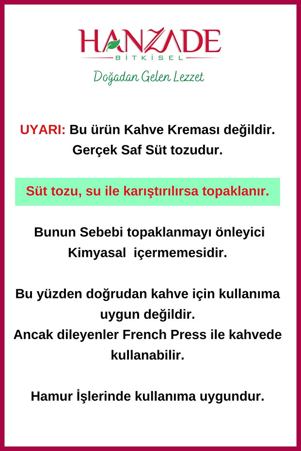 Saf Süt Tozu 500 Gr - 2