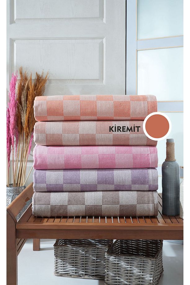 Çok Amaçlı Tek Kişilik Pike, Koltuk Örtüsü 170 X 230 Cm - Dama Desenli - 1