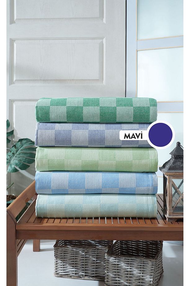 Çok Amaçlı Tek Kişilik Pike Koltuk Örtüsü 170 X 230 Cm - Dama Desenli - 1