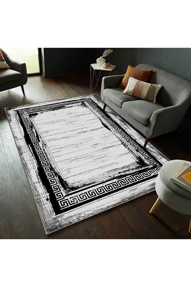Modern Dijital Baskı Dört Mevsim Yıkanabilir Kaymaz Taban Salon Halısı Mutfak Halısı Yolluk VCH - 2