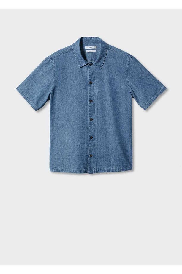 %100 pamuklu chambray gömlek - 3