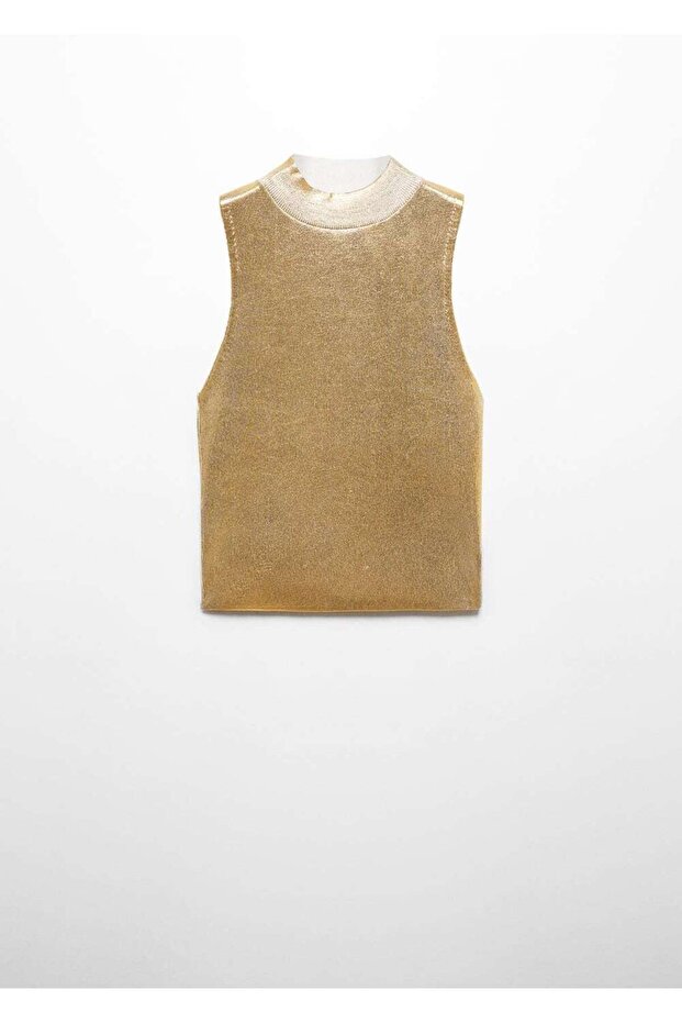 Metalik Örgü Bluz - 3